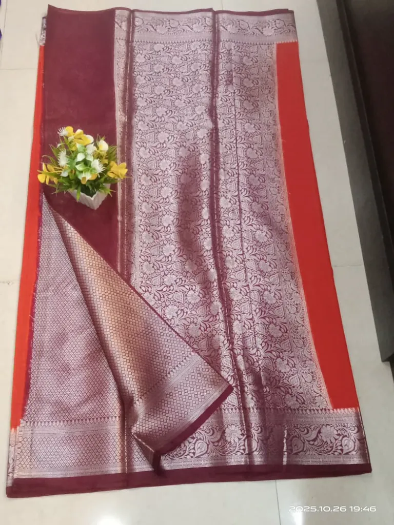 orange warm silk pallu.webp