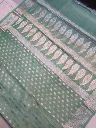 lux green full saree tusser.webp