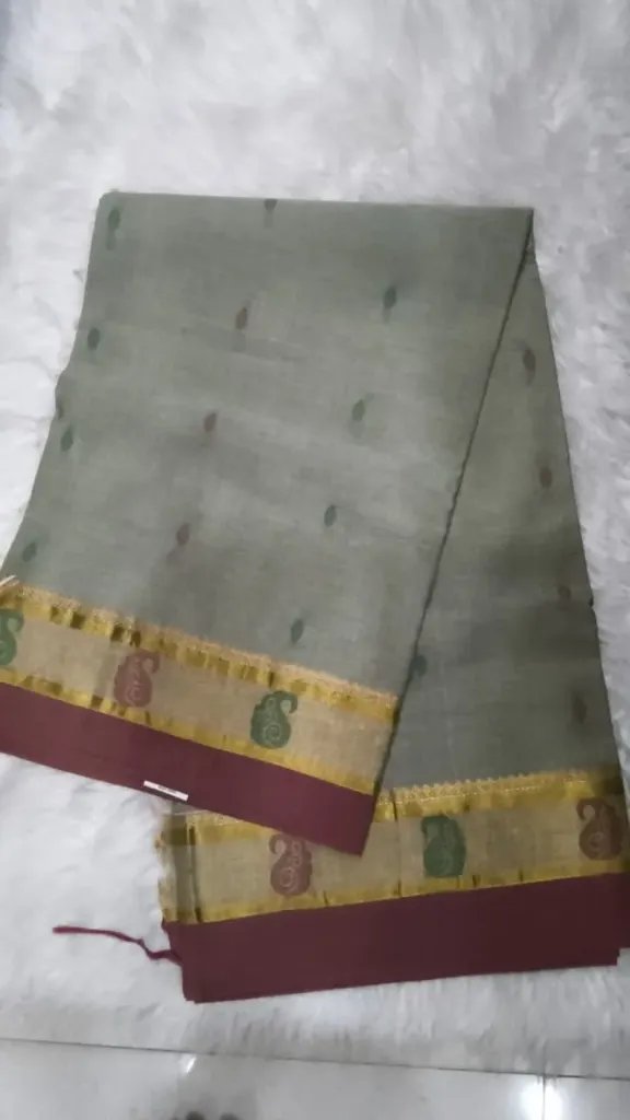 Uppada Chenderi Cotton Silk - Pastel Shade