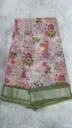Lenin Silk - Light Pink/Green Border