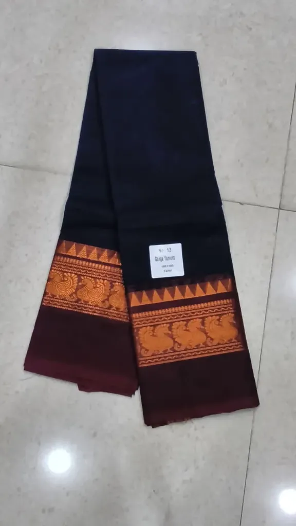 Madurai Chettinadu Saree - Royal Blue