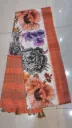 Madhumilan Digital Print White/Orange
