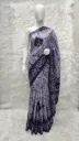 Batik Print Sungadi Saree - Blue