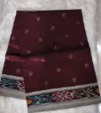 Silk Cotton Saree - Maroon