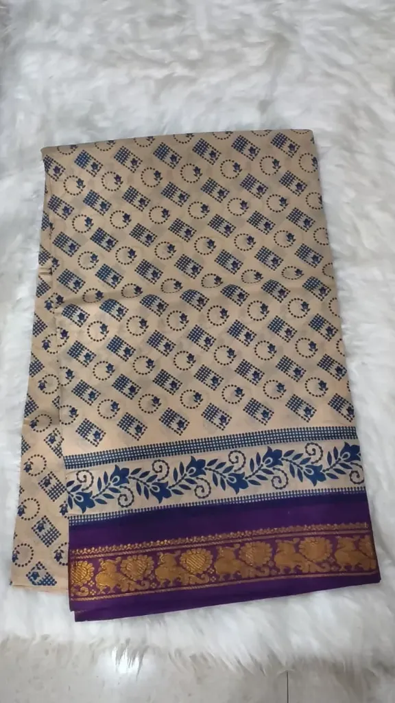 Sungadi Sarees -Cream2