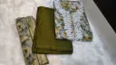 Cotton Dress Material - Mahendi Green