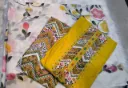 Cotton Dress Material - Mustard