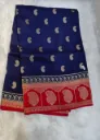 Viscose Silk Mango Design - Blue Red