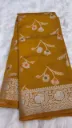Mango Silk Meenakari Butti (Mustard)