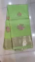 Georgette Banarasi Small Butta Pastel Green