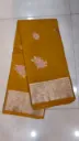 Georgette Banarasi Small Butta Mustard