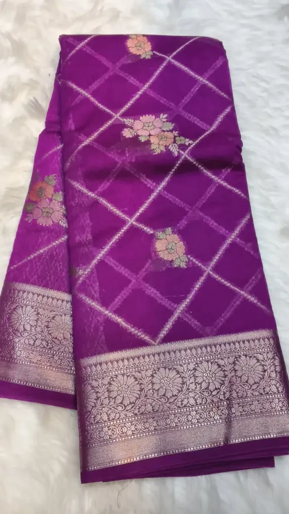 Georgette Meena Butta Cross - Lavender