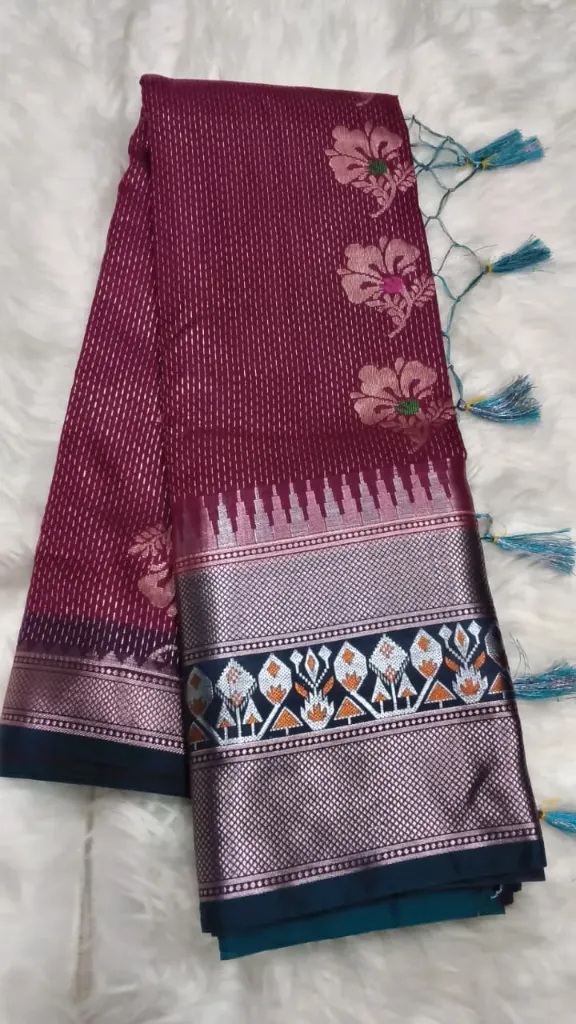 Uppada Soft Silk-Maroon